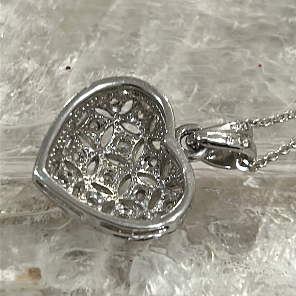 Sterling Silver Heart Necklace - Picture 4 of 8